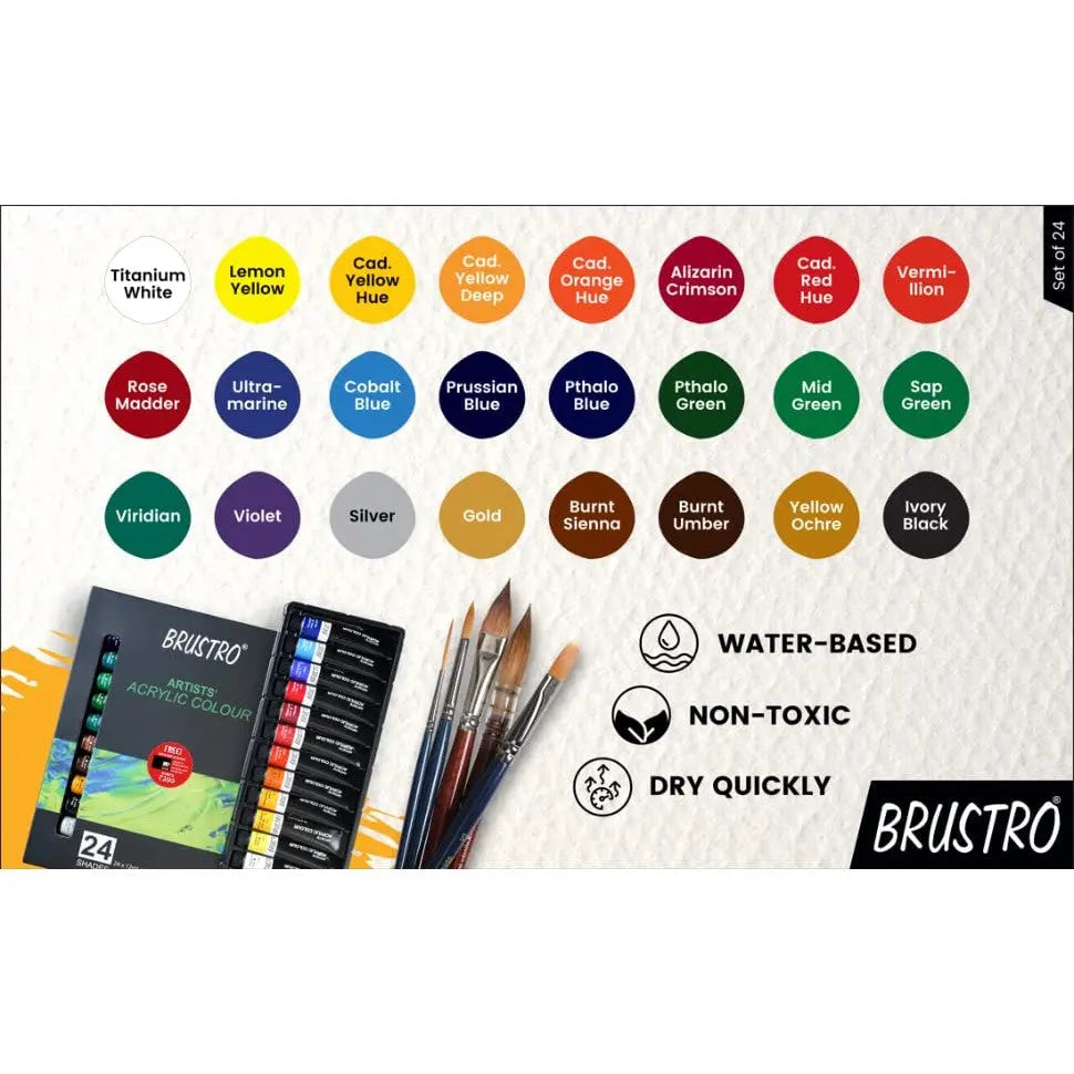 Brustro Artists Acrylic Colour Sets Brustro